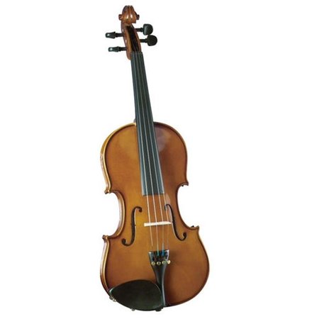 SAGA Saga SV-100 Cremona Novice Full Size Violin Outfit with Dyed Rosewood Fingerboard - Opaque Warm Brown SV-100